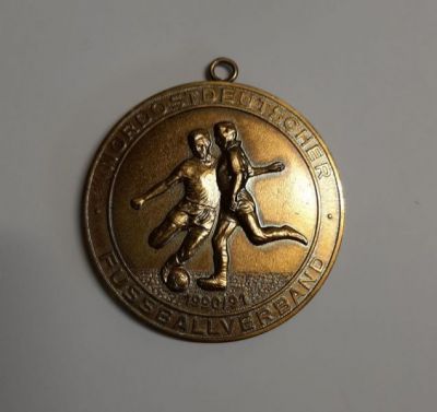 1950 - 1951 DDR Meisterschafsmedaille Silber und Urkunde